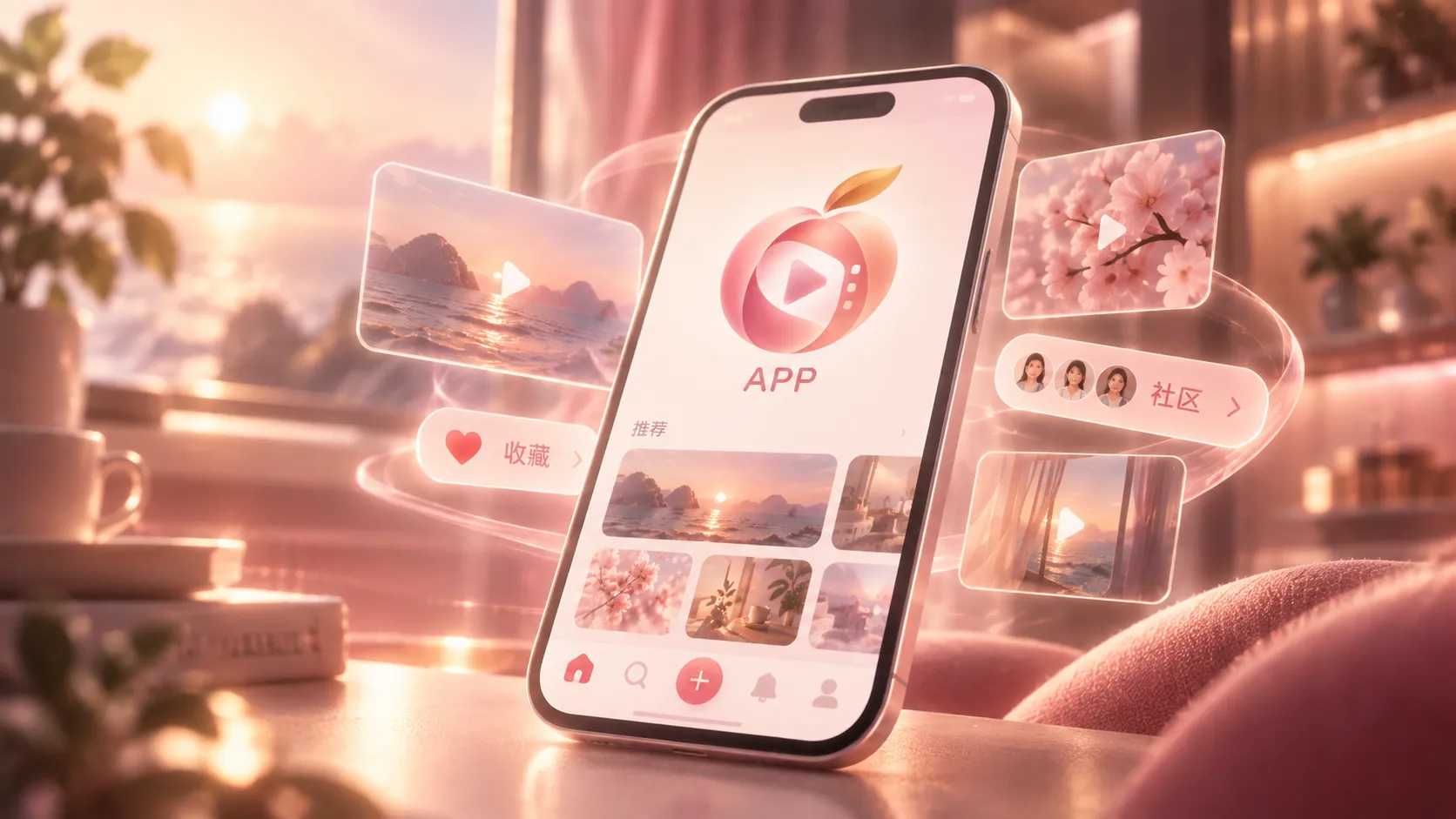 移动端APP与社区互动相关画面